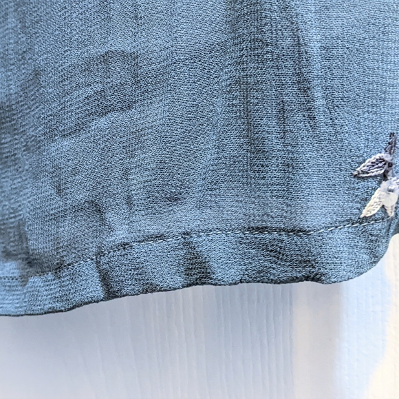 Elegant Cornflower or Dark Ice Blue Sleeveless Lined Formal Top. Sz 3. HP! - Picture 7 of 14